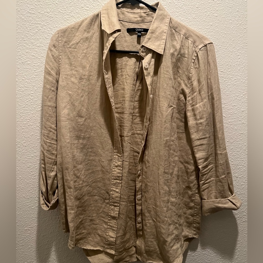 Quince Linen Button Down